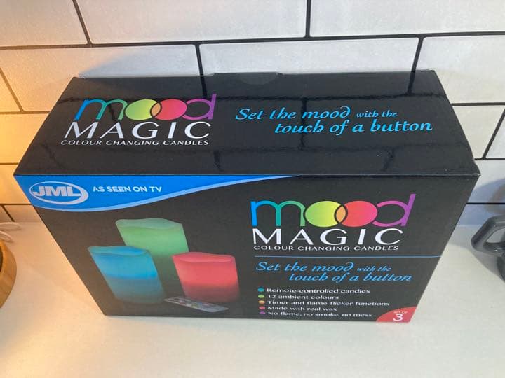 新品未開封mood MagicLEDキャンドルライトセットリモコン色彩変化付き