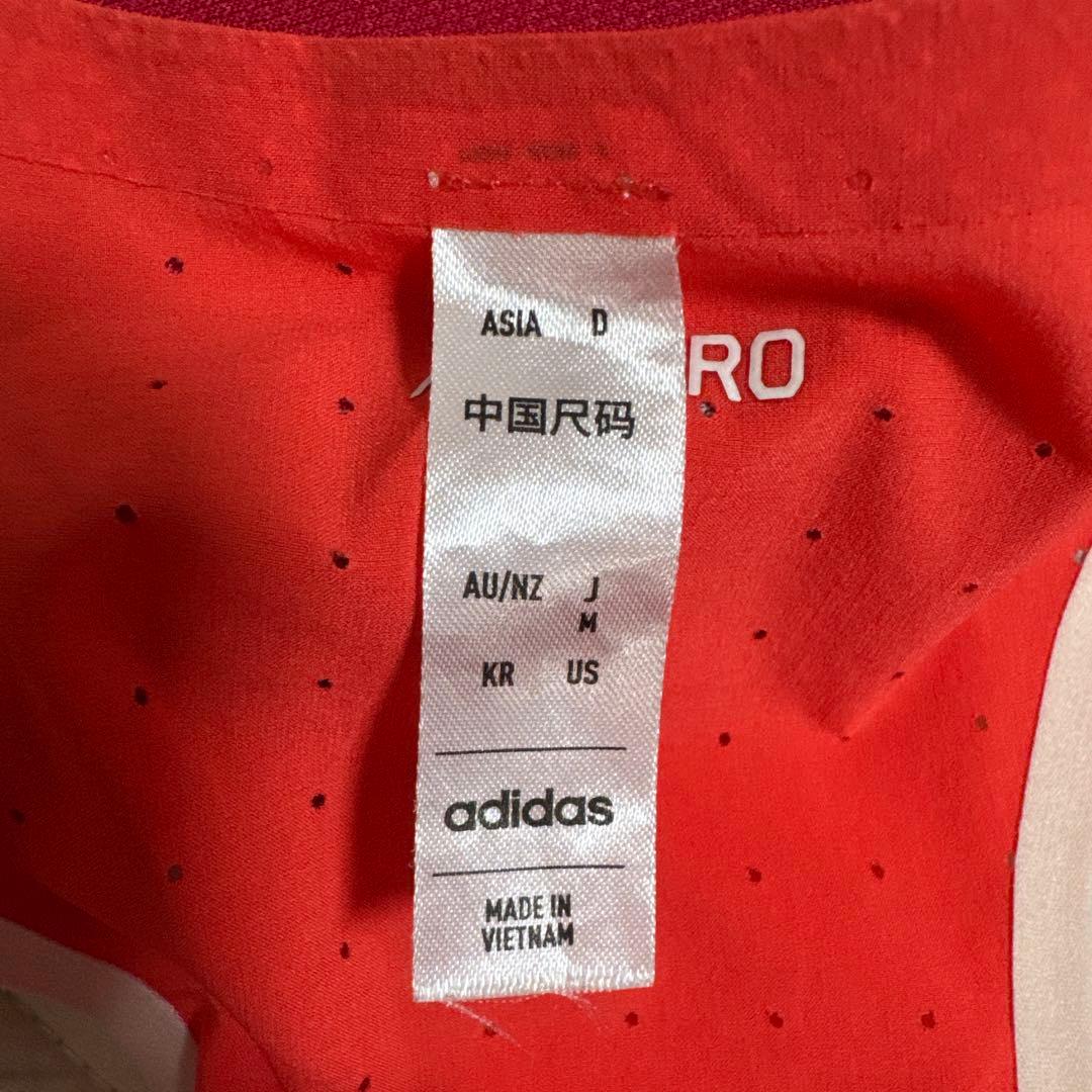 ■adidas ADIZERO シングレット 赤M アディゼロ
