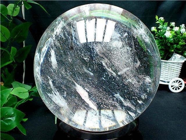 超大直径約: 207mm 12110g超綺麗★水晶丸玉B84B1/475B10