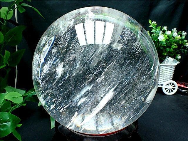 超大直径約: 207mm 12110g超綺麗★水晶丸玉B84B1/475B10