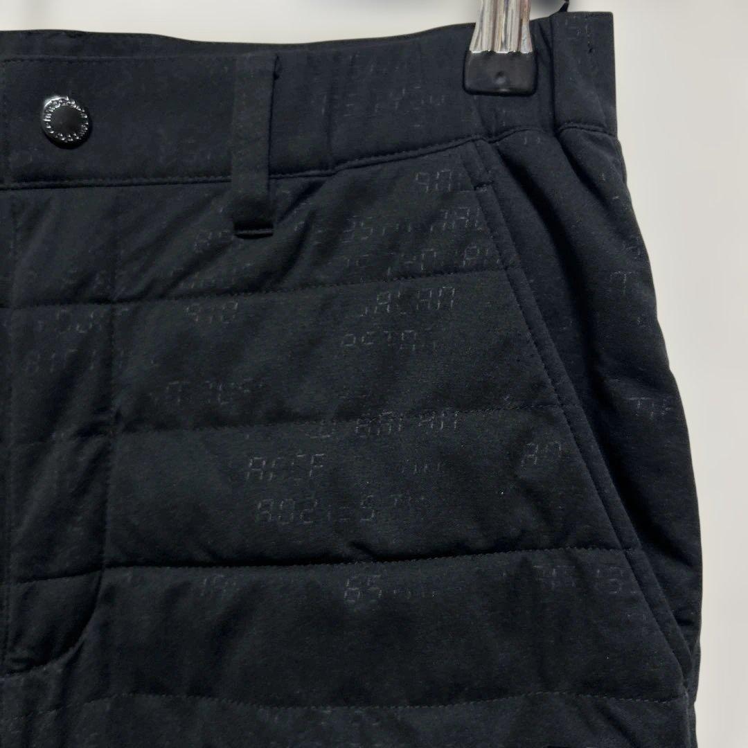 美品 ニューバランスゴルフ 中綿パンツ 黒 サイズ3 メンズ NBロゴ 撥水