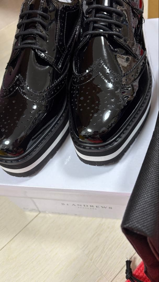 新品タグ付き セントアンドリュース　スパイクレス ゴルフシューズ 黒