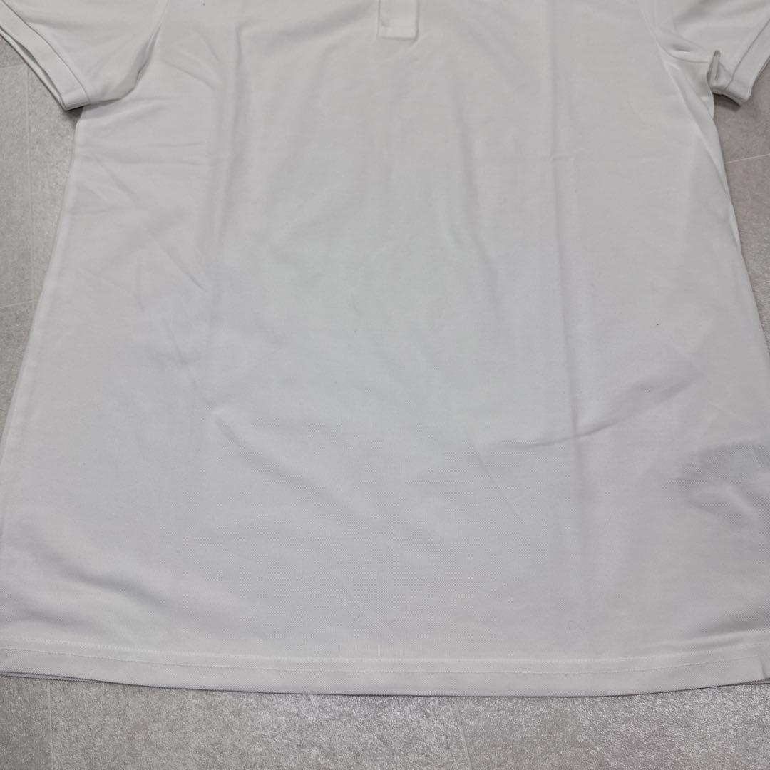 極美品✨RLX RALPH LAUREN 半袖ポロシャツ M 白 襟マルチカラー