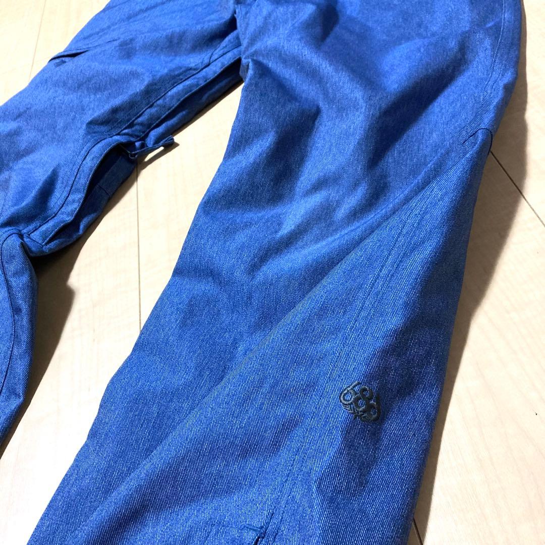 美品✨686スノーボード パンツ デニムカラー Lサイズ ロクハチロク