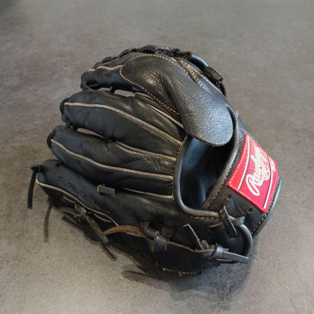 Rawlings 軟式グローブ 黒 大人用　ピッチャー用