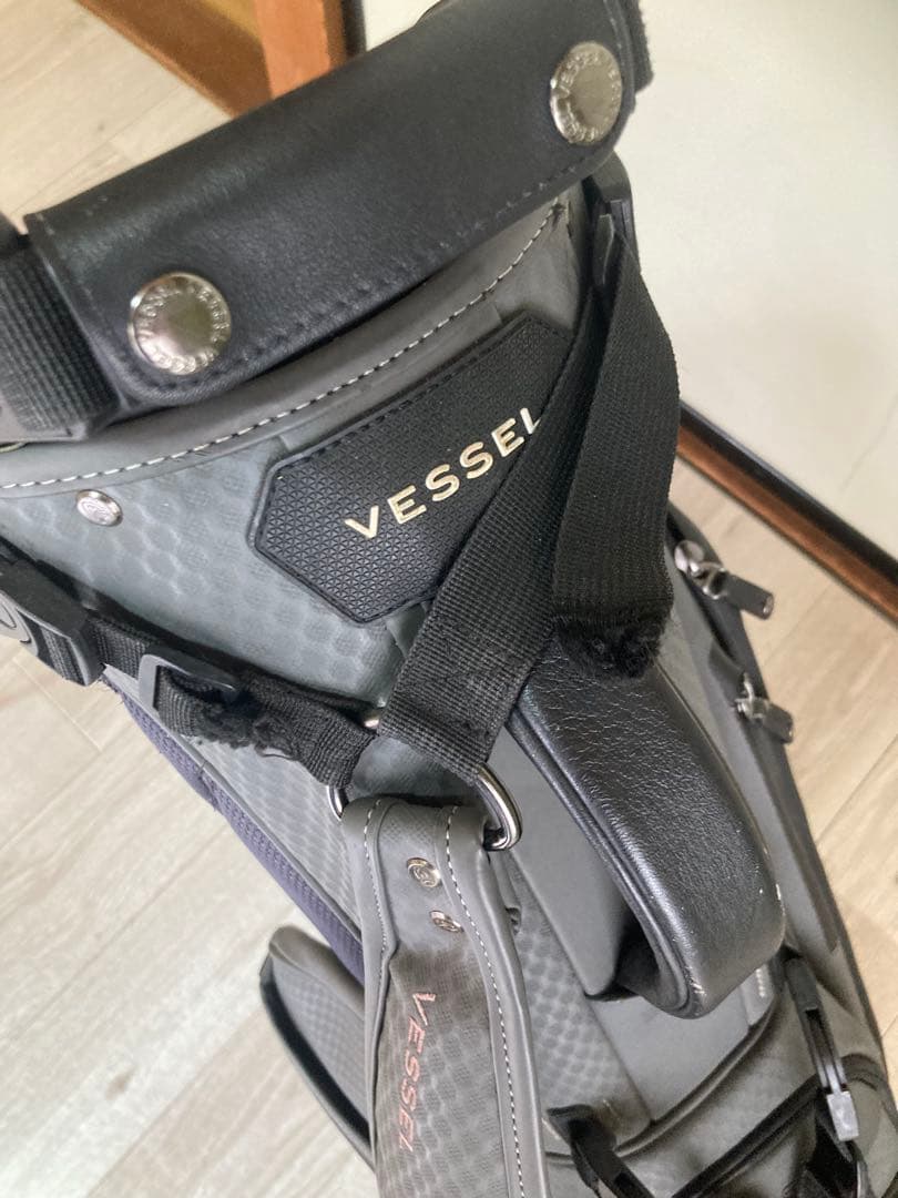 Vessel キャディバッグ グレースタンドフード無し使用感有り