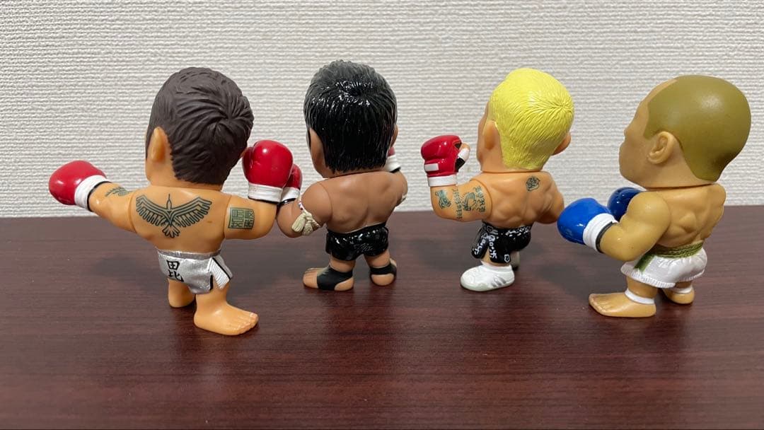 K-1 ミニフィギュア4体セット 魔裟斗　KID 須藤元気　武田幸三