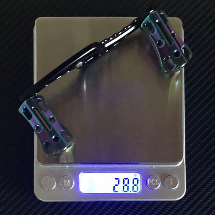 軽量ベイトリール用アルミハンドル アルミハンドルノブ フルセット　オーロラ