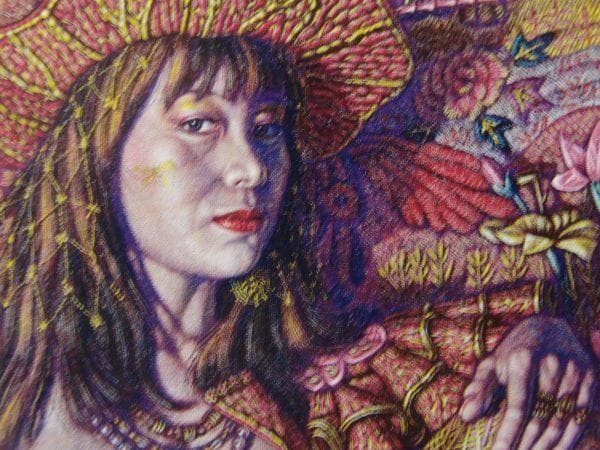 稲垣考二、『脱皮』、希少画集より、状態良好、新品木製額・額装付