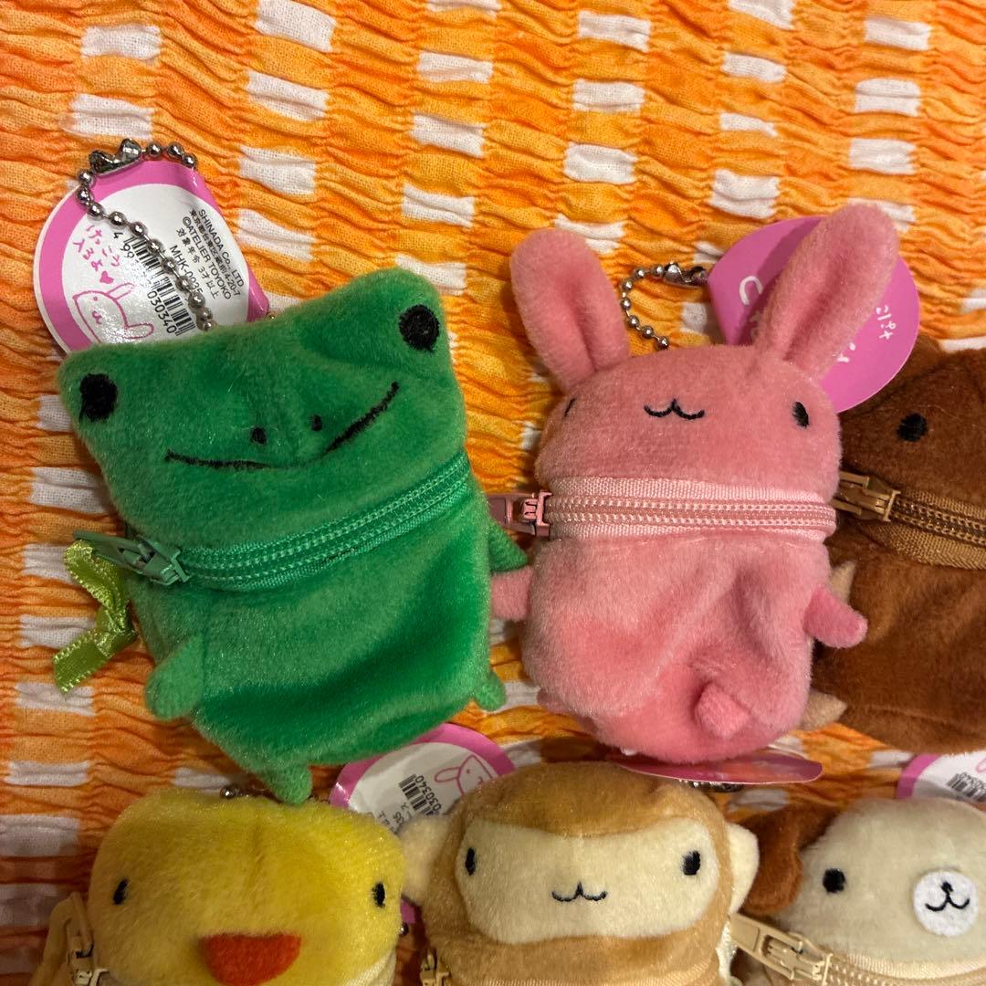 シナダ　平成レトロ　ミニアニマル　マスコットキーチェーン　6こ