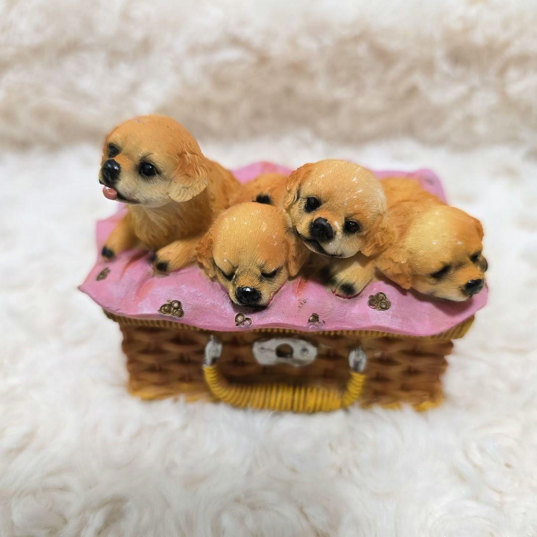 新品 かわいい子犬 小物入れ 外箱あり