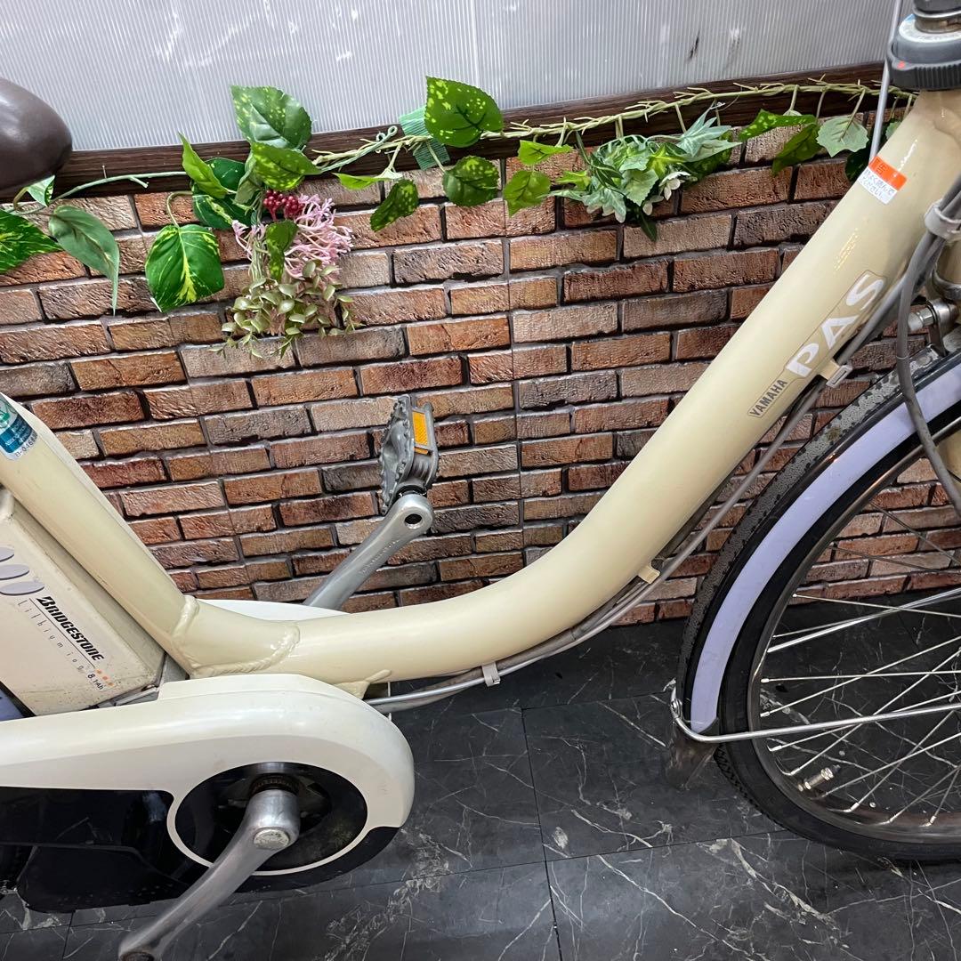 【10】電動自転車 YAMAHA PAS クリーム 24インチ