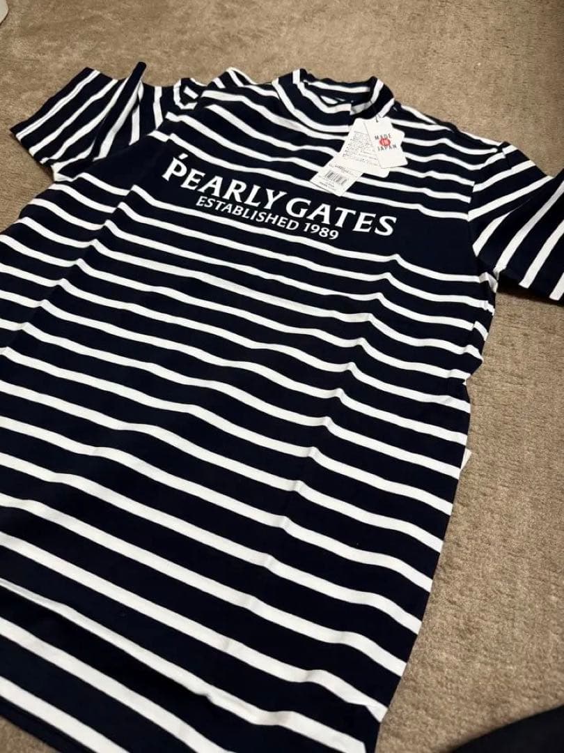 新品PEARLY GATES 半袖モックネック サイズ5