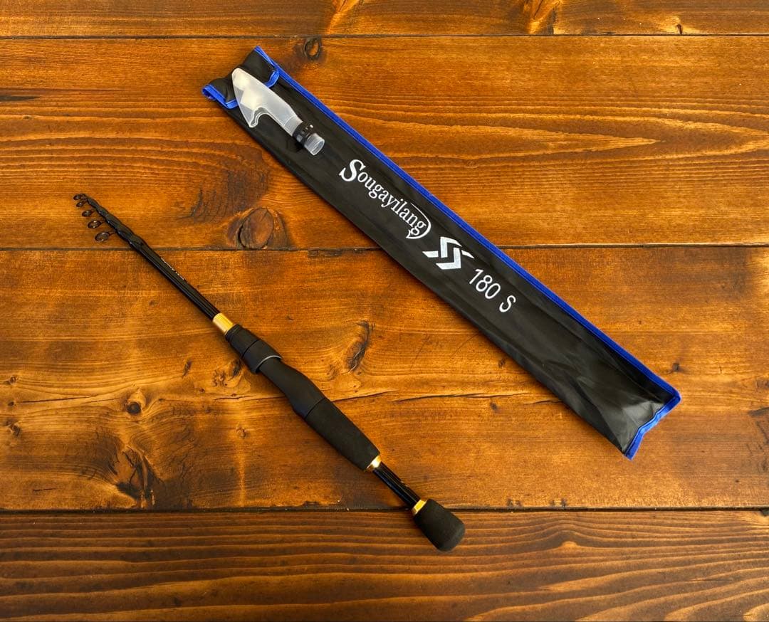 限定1セット　テレスコロッド　1.8M 6ft スピニングロッド　バス釣り　新品
