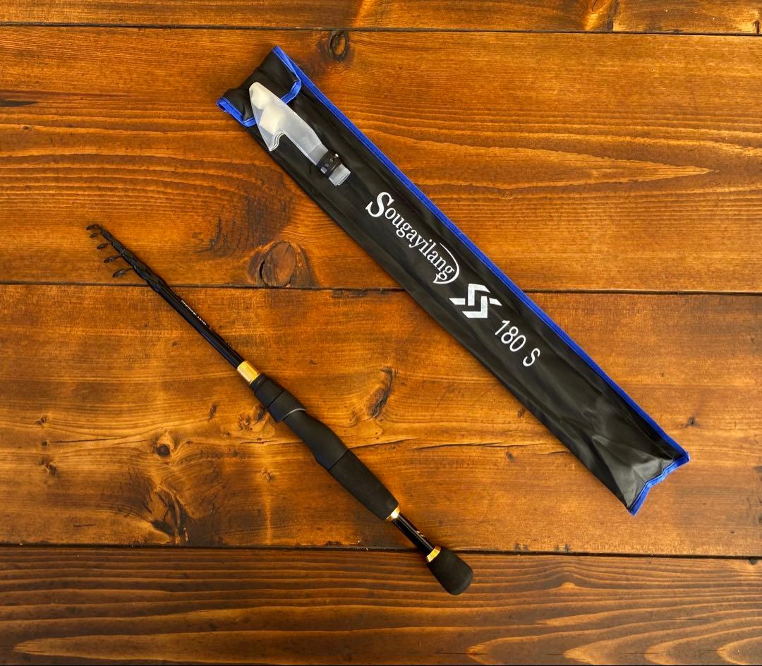 限定1セット　テレスコロッド　1.8M 6ft スピニングロッド　バス釣り　新品