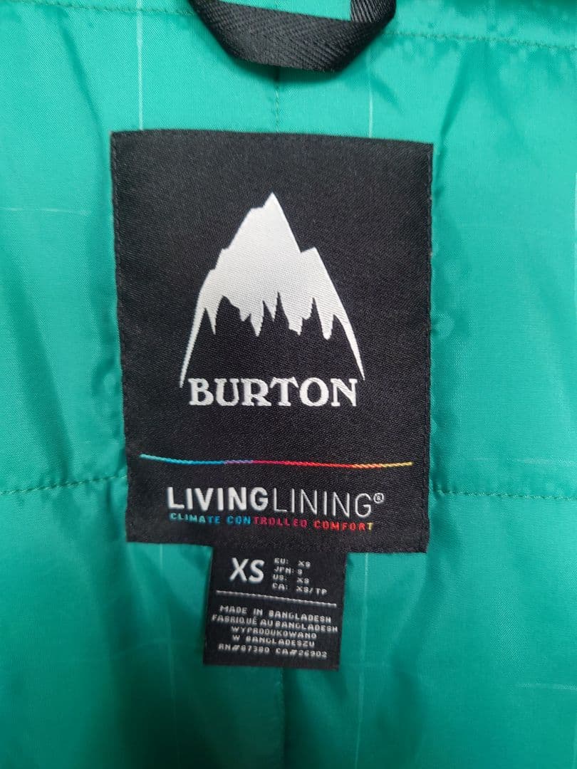 【美品】Burton スノーボードジャケット オレンジ/ネイビー