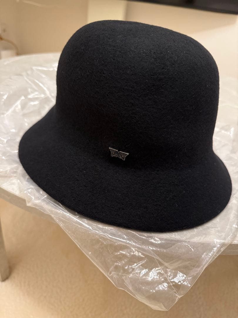 PXG レディース フェルト帽子　ブラック