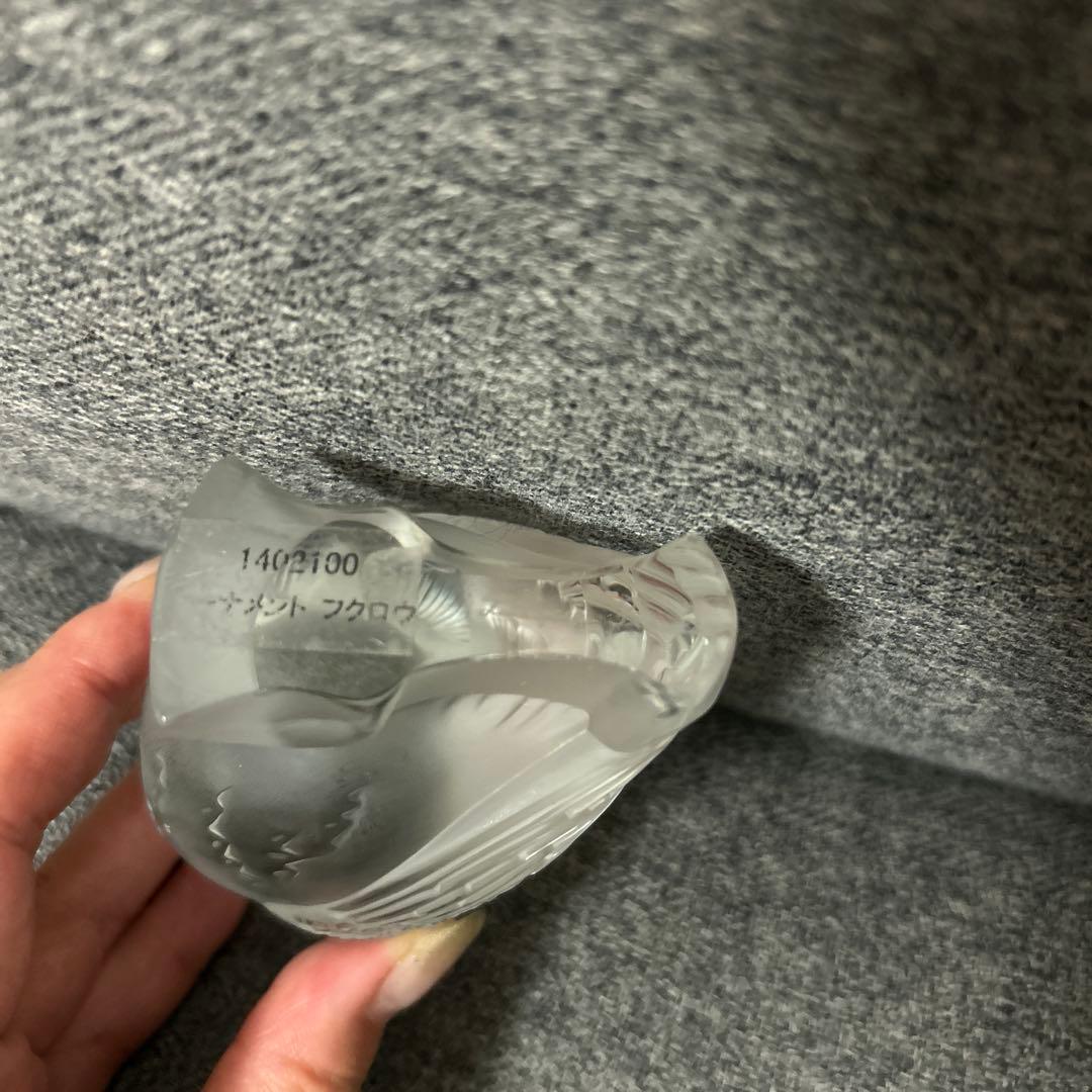 LALIQUE ラリック　ふくろう　クリスタル　シュエットフリソン オブジェ