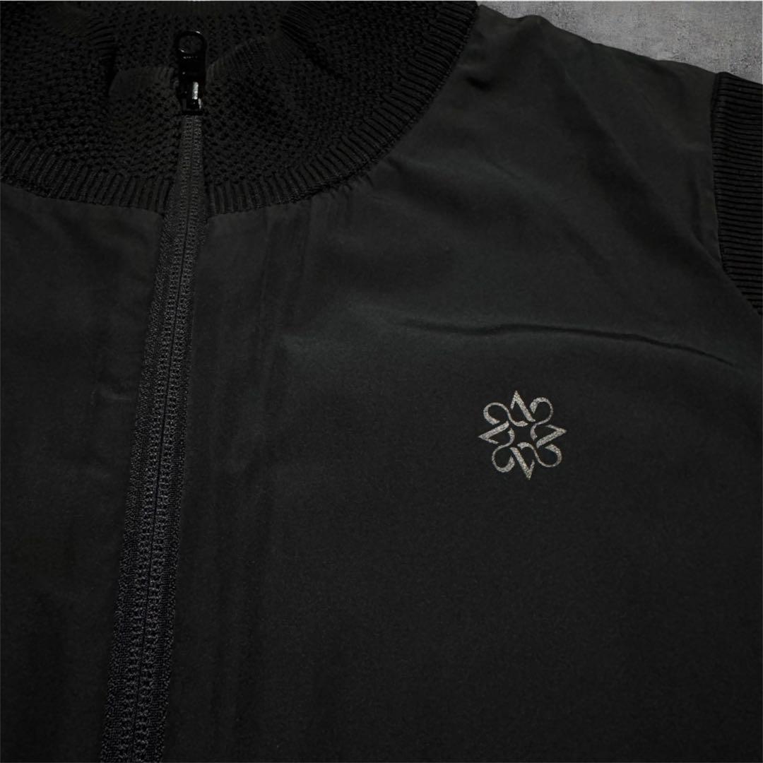 ✨極美品✨　St Andrews 天竺千鳥　リバーシブル　ニットベスト　黒　L
