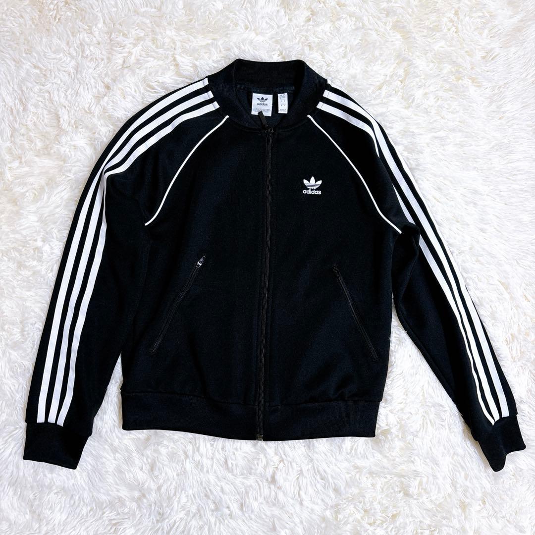adidas ブラック ジャージ上下 セットアップ M/XS トラックジャケット
