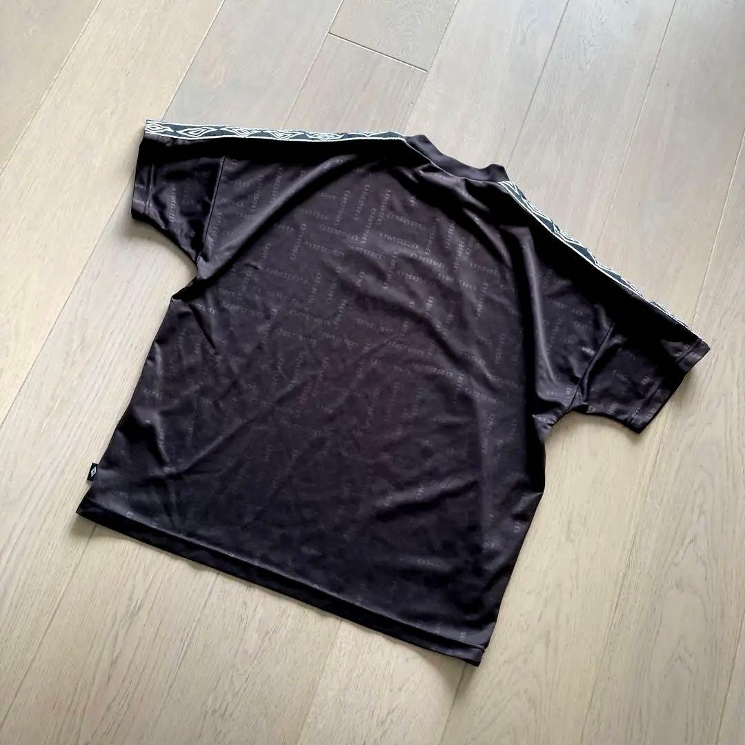 ウェア 90s Umbro Black-Brown Mock FB Shirt