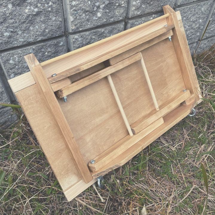 木製　折りたたみ　キャンプテーブル
