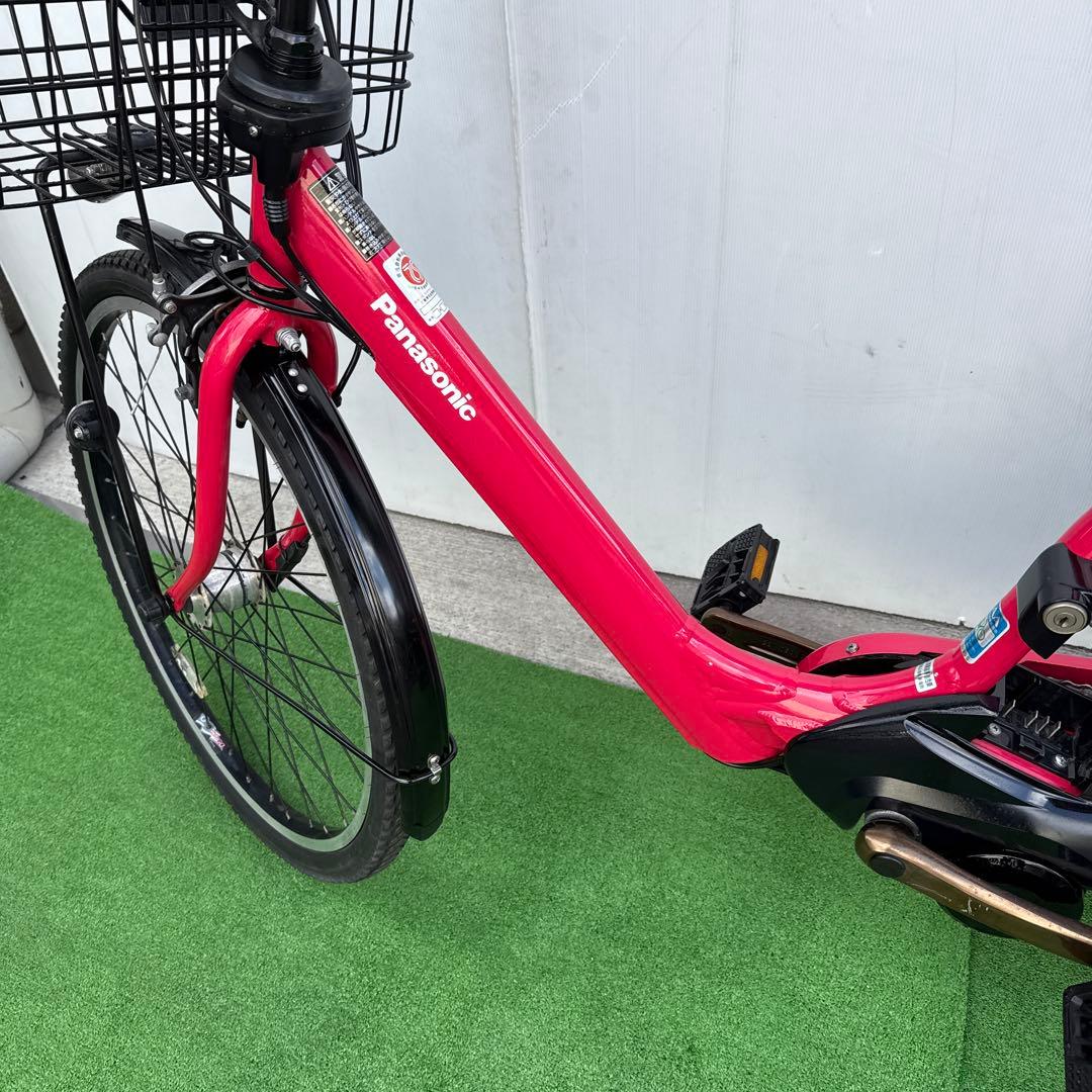 Panasonicパナソニック電動アシスト自転車26インチ 16Ah レッド