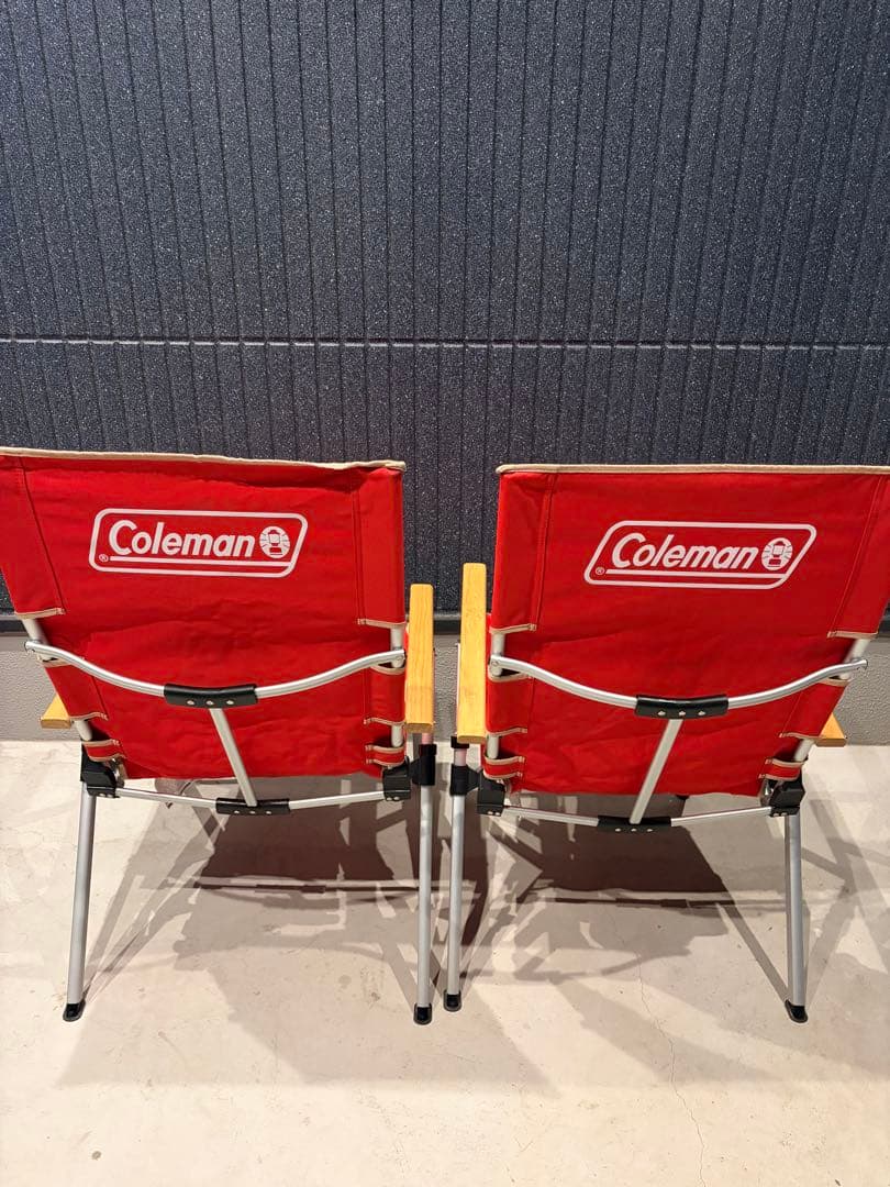 コールマン　レイチェア　レッド　2脚セット