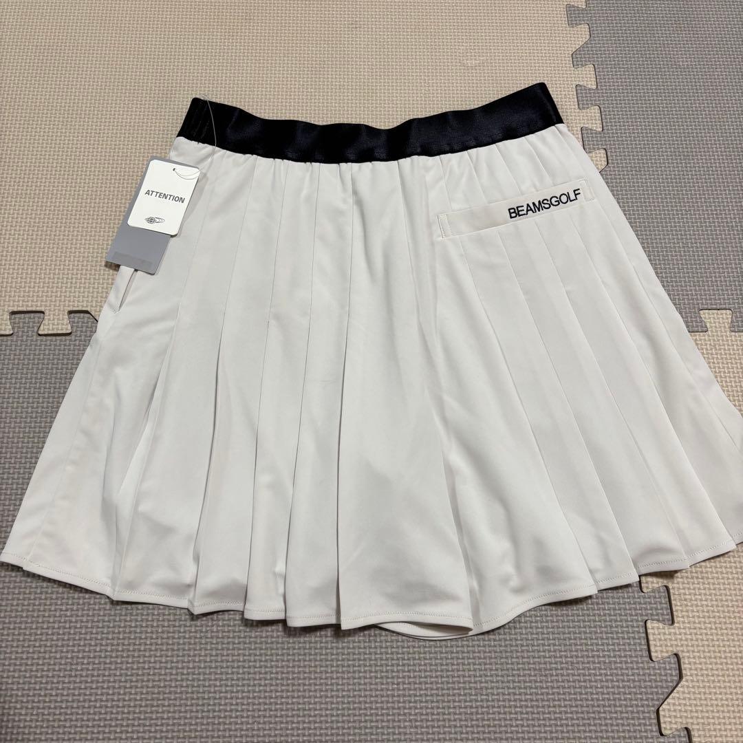 新品タグ付き BEAMS GOLF裏地付き プリーツ キュロット