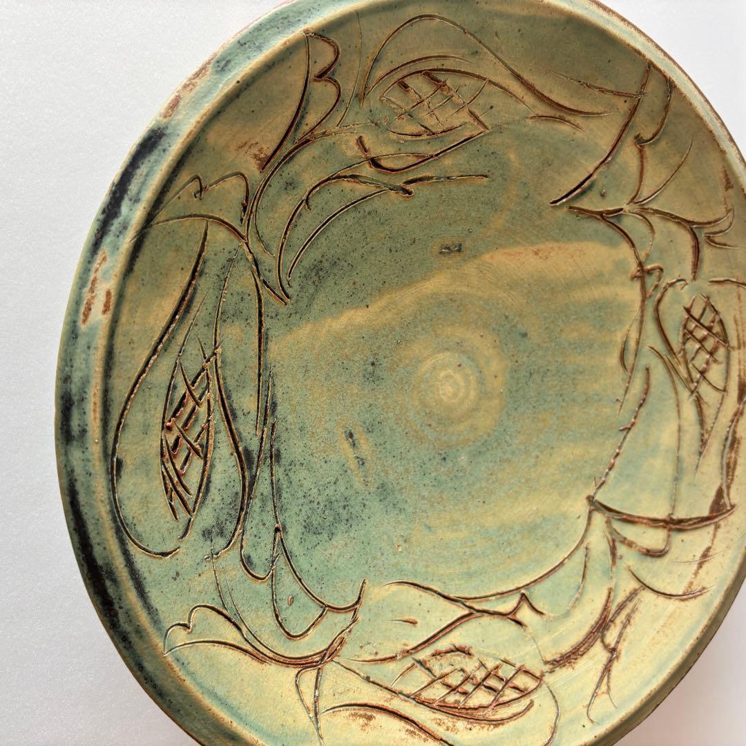 清水焼 藤平正文 大皿 30cm 作家物 盛皿 窯変釉 かいらぎ