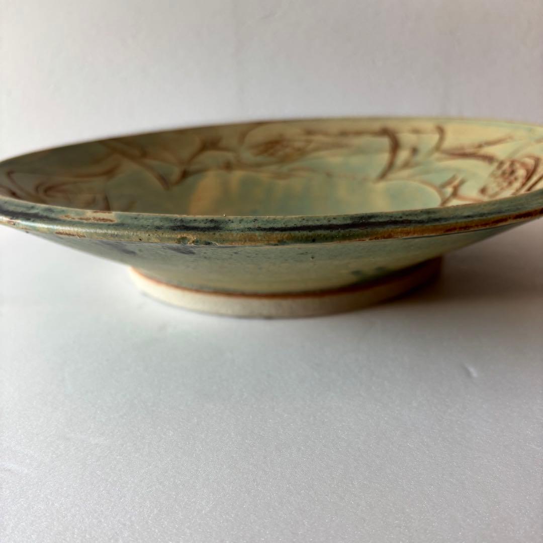 清水焼 藤平正文 大皿 30cm 作家物 盛皿 窯変釉 かいらぎ