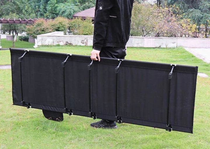 コット 簡易ベッド アウトドアベッド 軽量 コンパクト　黄緑