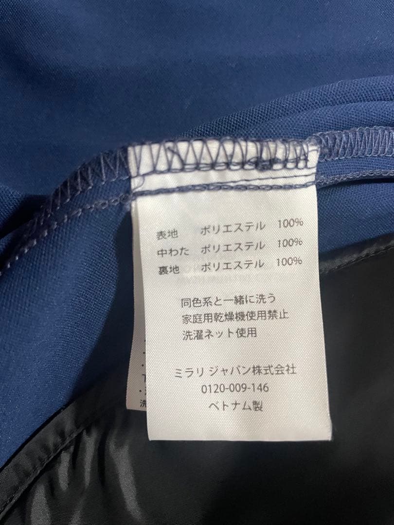 OAKLEYゴルフ 中綿ジャケット メンズ L ネイビー ストレッチジップアップ