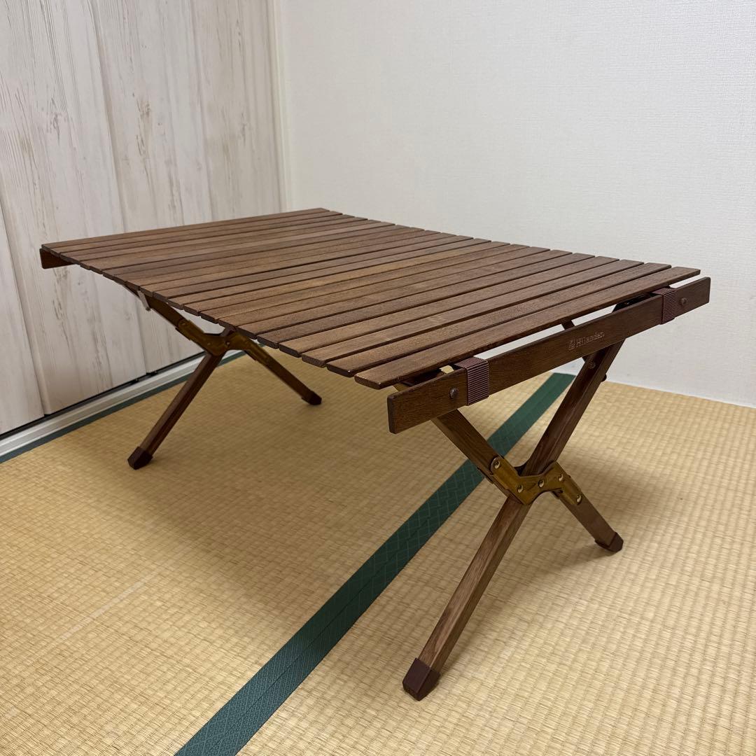 【yasuhiko】ハイランダー　ウッドロールトップテーブル　中古