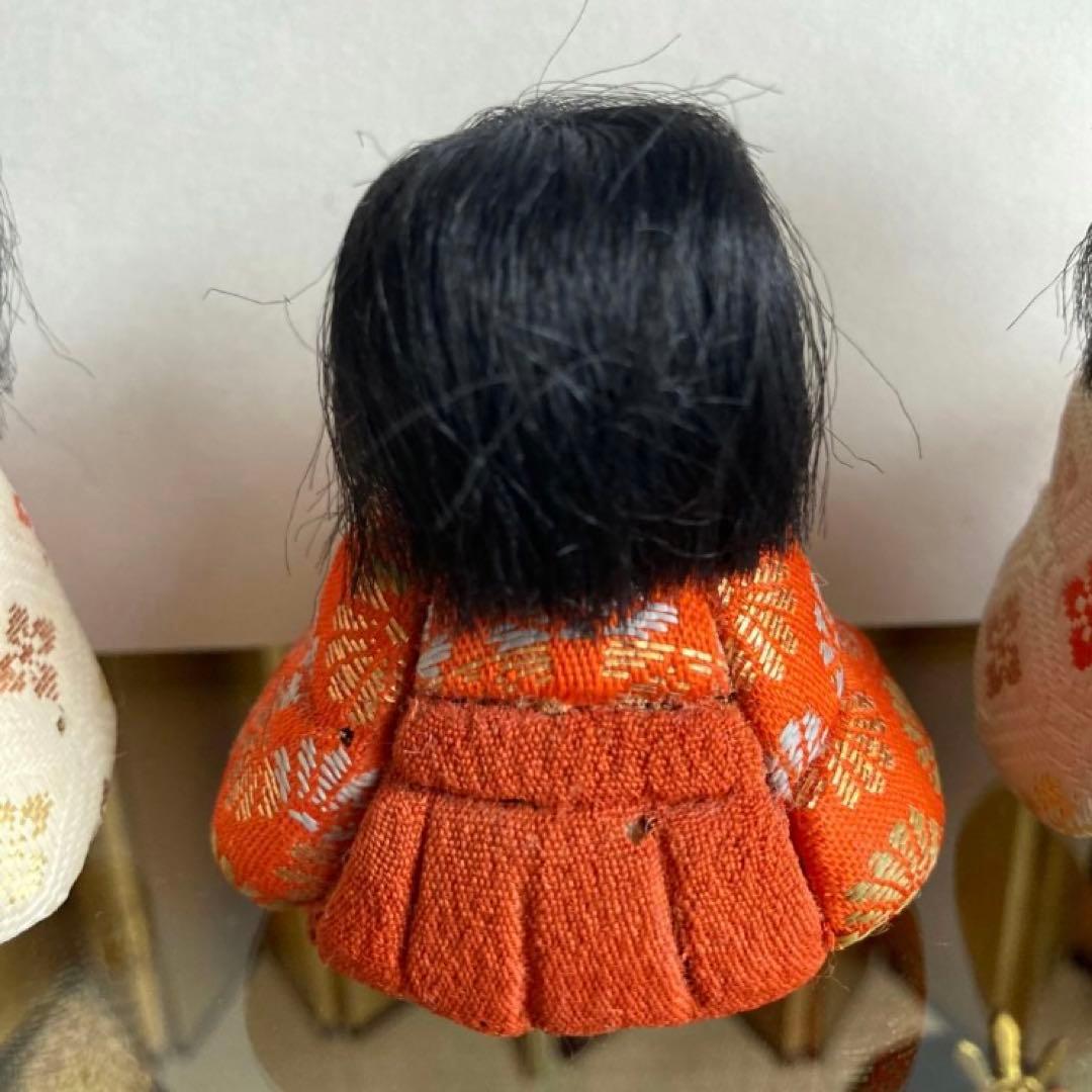 昭和レトロ 木目込雛人形 オルゴール・ガラスケース付 1950年代 保管用箱あり