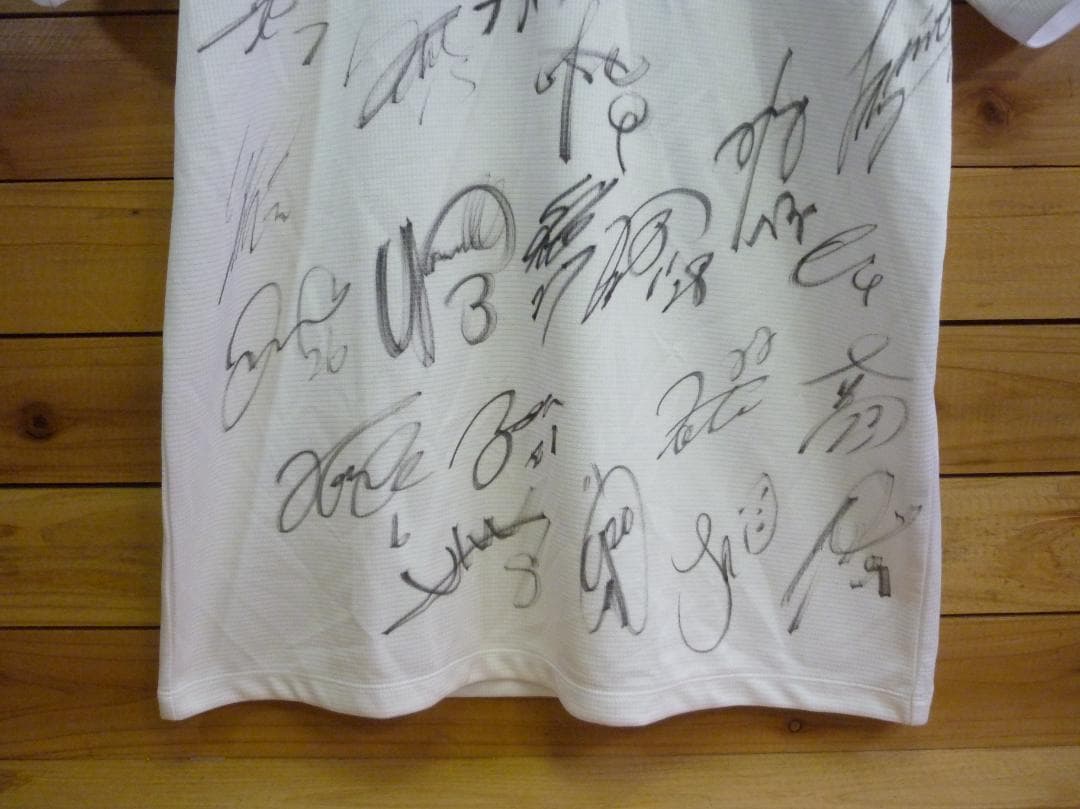 USED サイン寄せ書き 川崎フロンターレ プラクティスシャツ XO 2012年