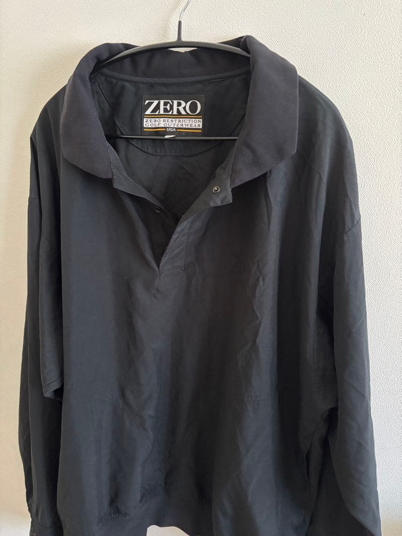 ゴルフウェア ZERO RESTRICTION プルオーバー 黒 L