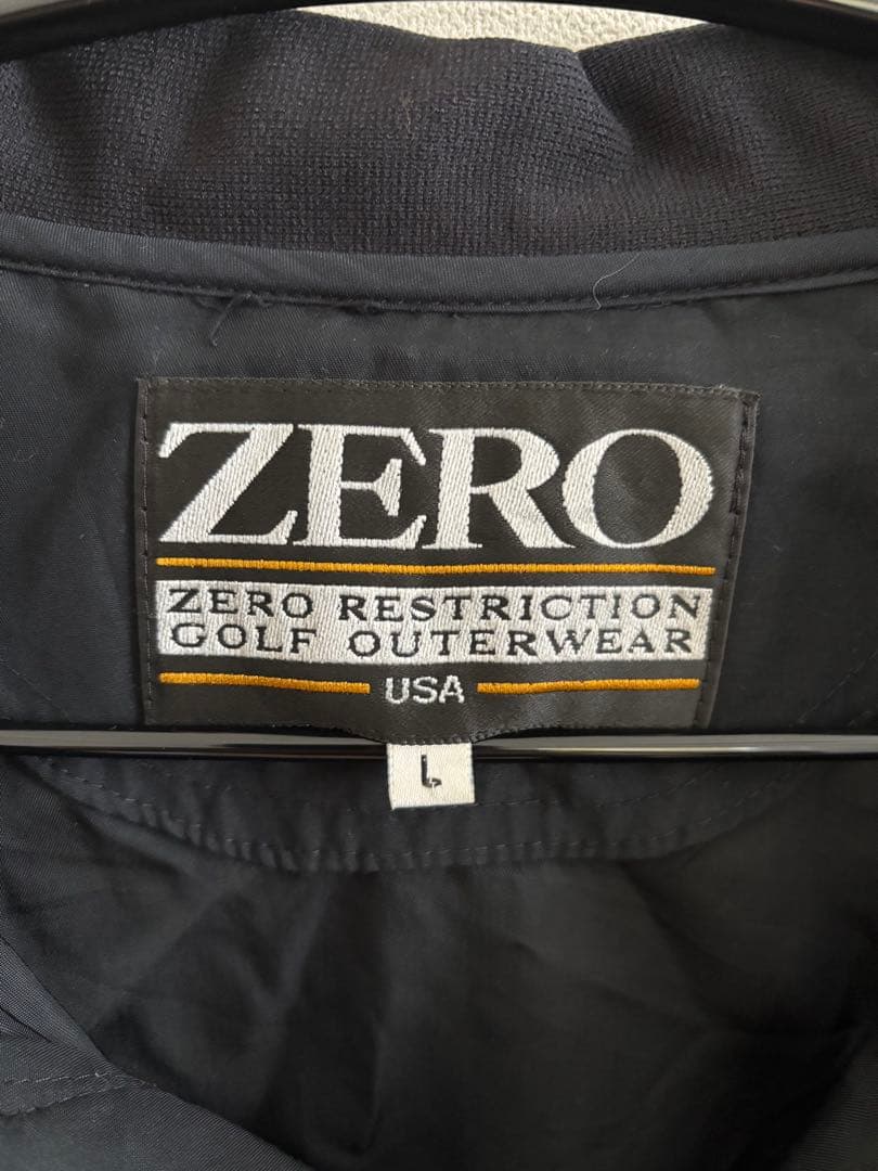 ゴルフウェア ZERO RESTRICTION プルオーバー 黒 L