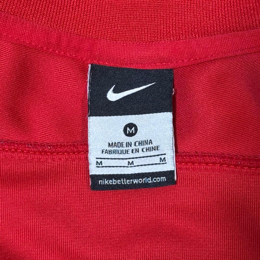 【希少】NIKEマンチェスターユナイテッド トラックジャケット背面ロゴ 赤 M