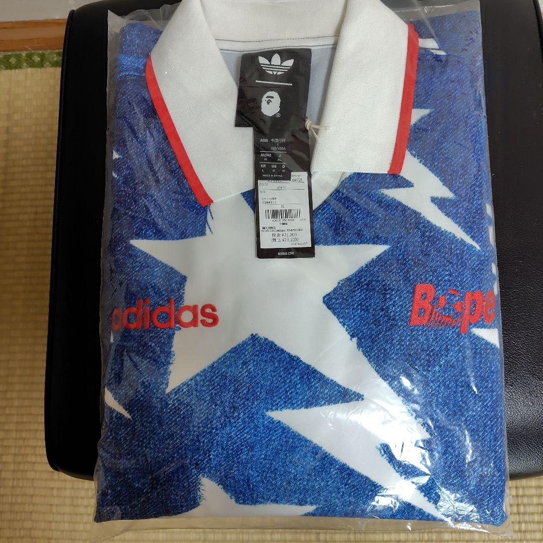 アベイシングエイプ✕adidas サッカー シャツ