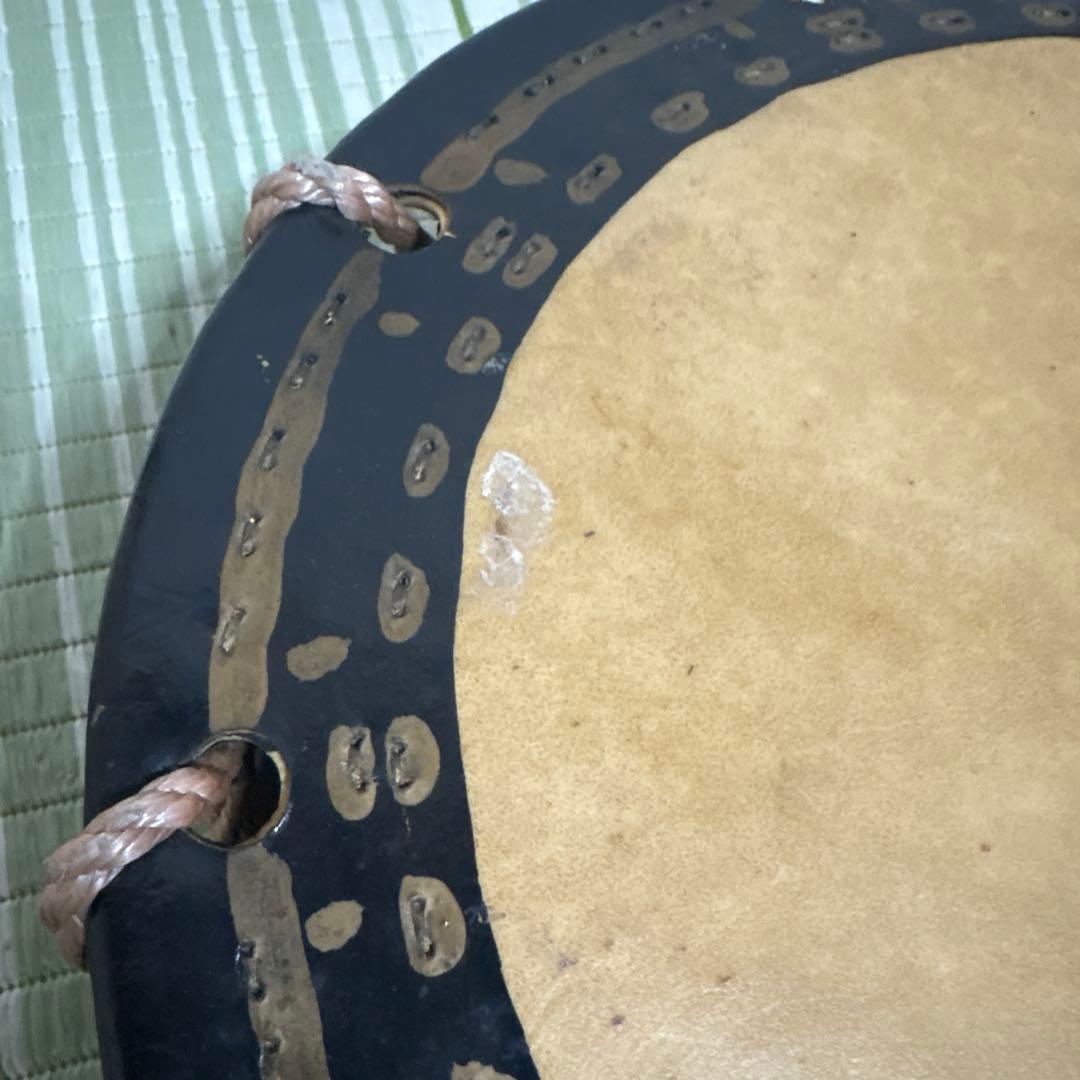 締め太鼓　締太鼓　太鼓　和太鼓　ドラム　和楽器　工芸品　骨董品　30cm