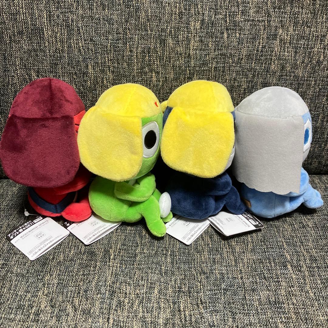 【匿名発送】ケロロ軍曹まちぼうけぬいぐるみ4点セット