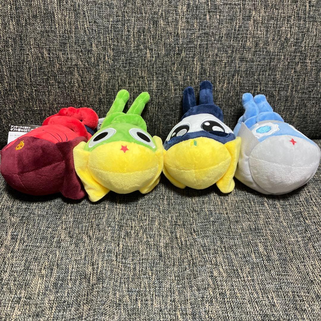 【匿名発送】ケロロ軍曹まちぼうけぬいぐるみ4点セット