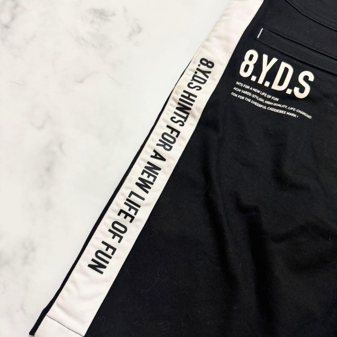 8YARDS ハチヤーズ ゴルフ ウェア　ハーフパンツ　黒　ブラック　S