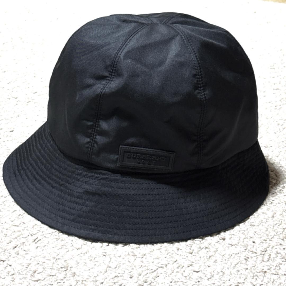 バーバリーゴルフ バケットハット BURBERRY GOLF ロゴパッチ 帽子