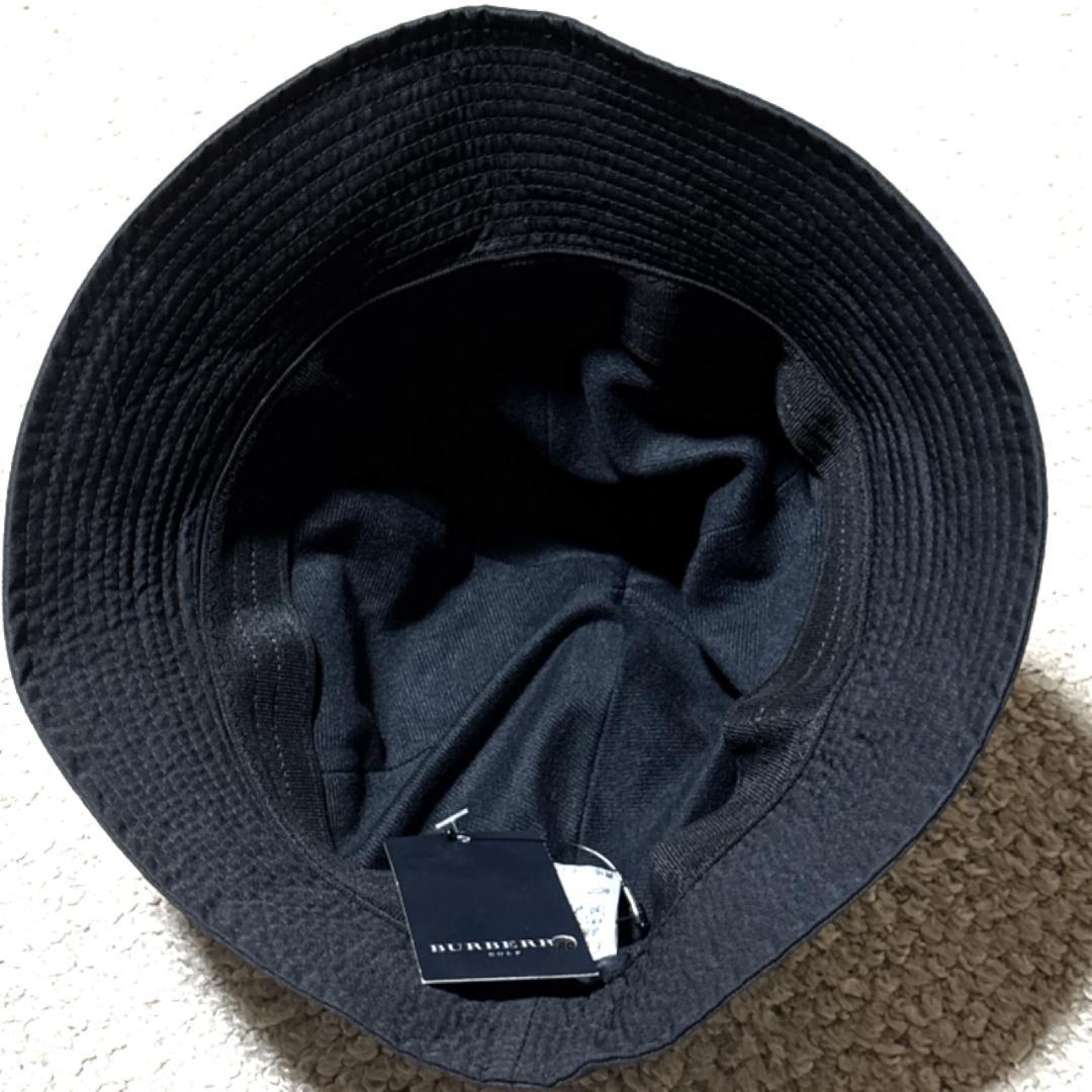 バーバリーゴルフ バケットハット BURBERRY GOLF ロゴパッチ 帽子