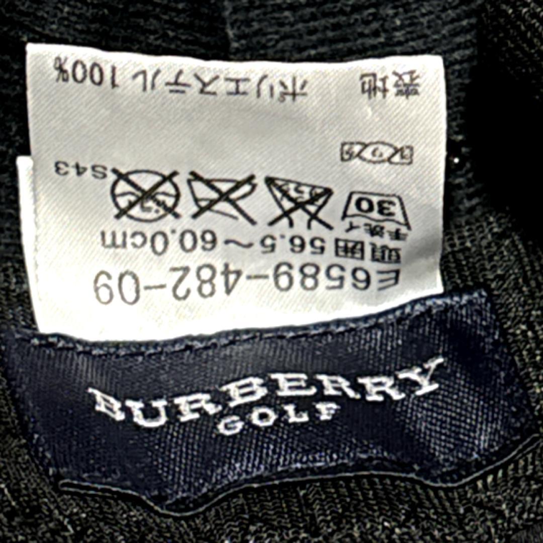 バーバリーゴルフ バケットハット BURBERRY GOLF ロゴパッチ 帽子