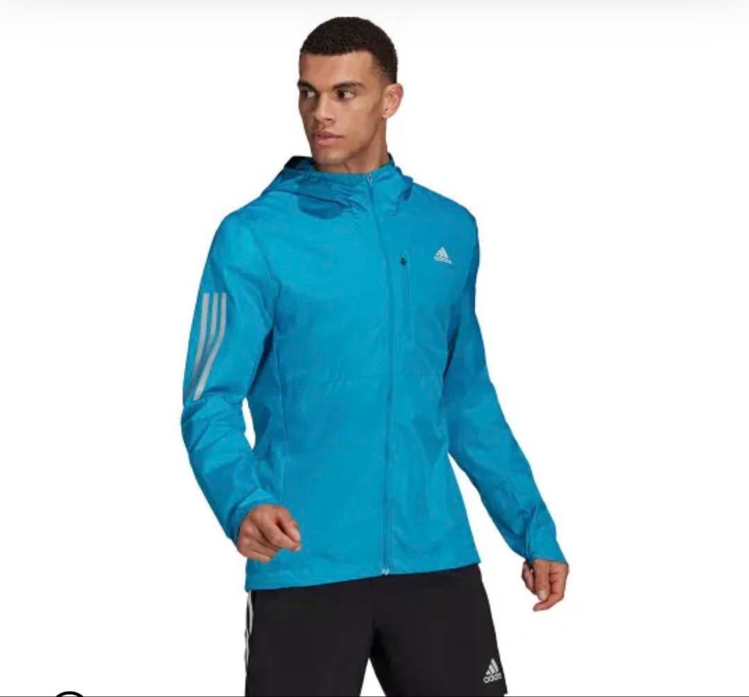 【タグ付】アディダス ウインドブレーカージャケット フード付き adidas