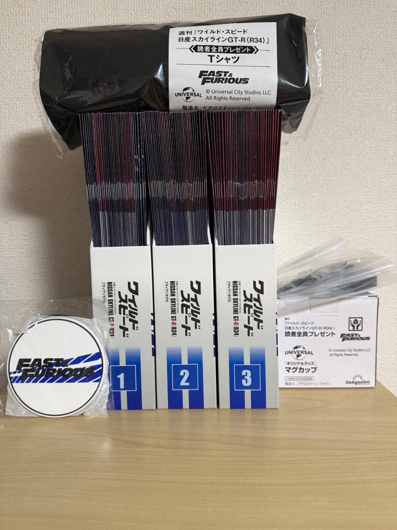 ディアゴスティーニ1/8 ワイルドスピード GT-R R34 完成品