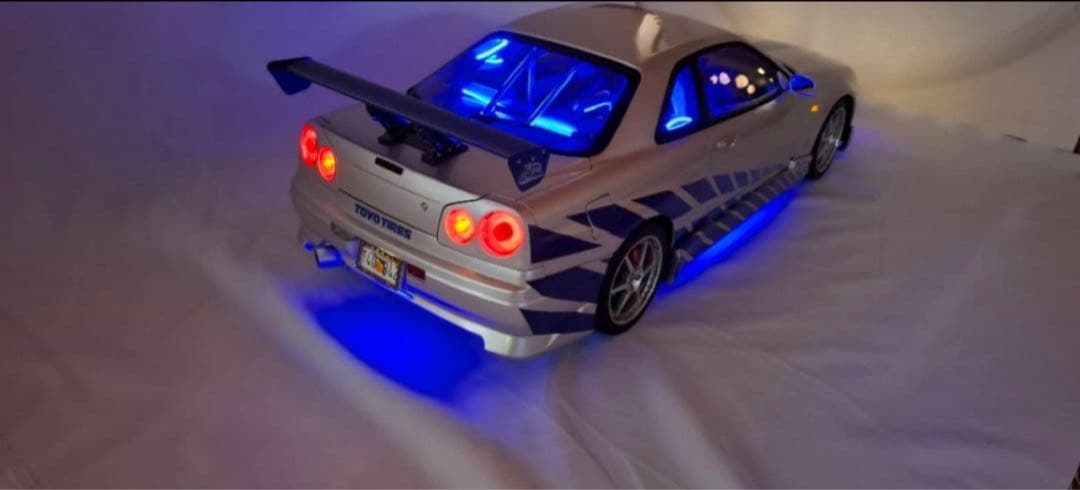ディアゴスティーニ1/8 ワイルドスピード GT-R R34 完成品